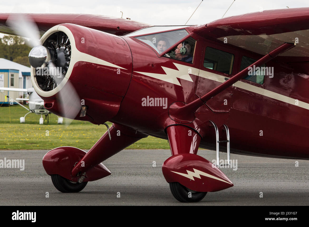 Stinson V-77 Reliant vintage aeroplane. Built in 1944 and registered NC33543. Stock Photo