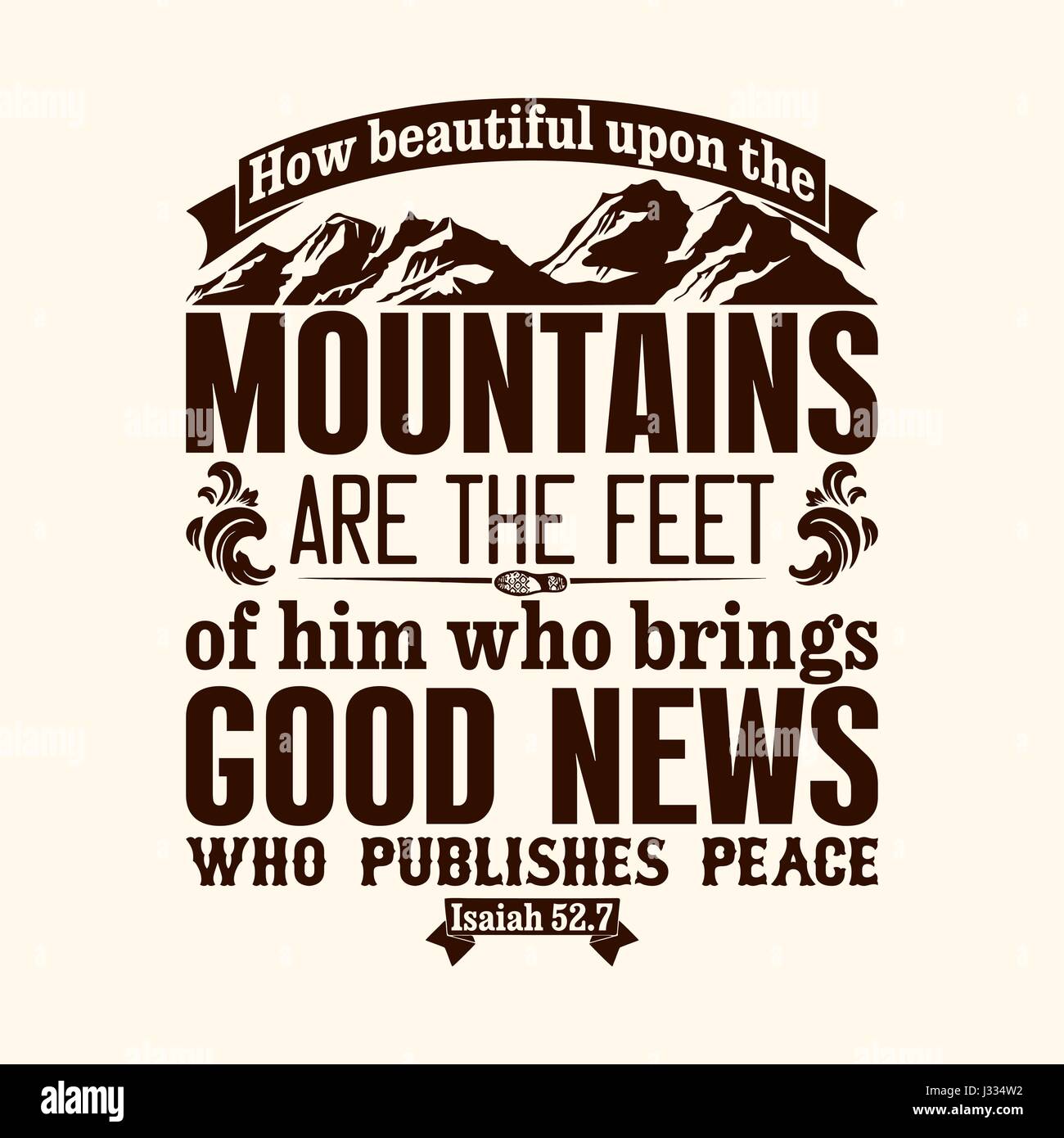 How Beautiful Upon The Mountains {Poster} How Beautiful Upon The Mountains {Poster}