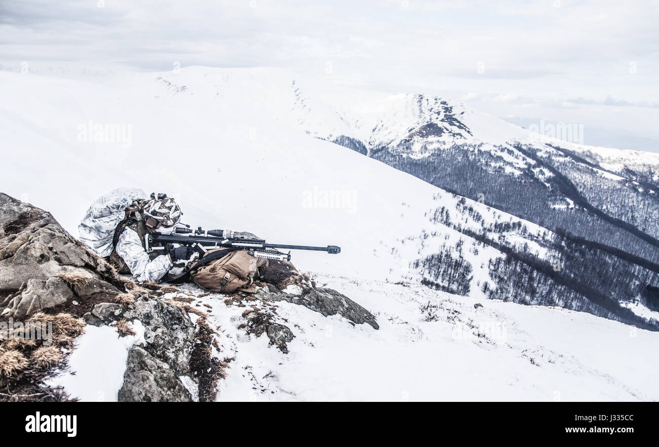 Hidden Sniper In Snow