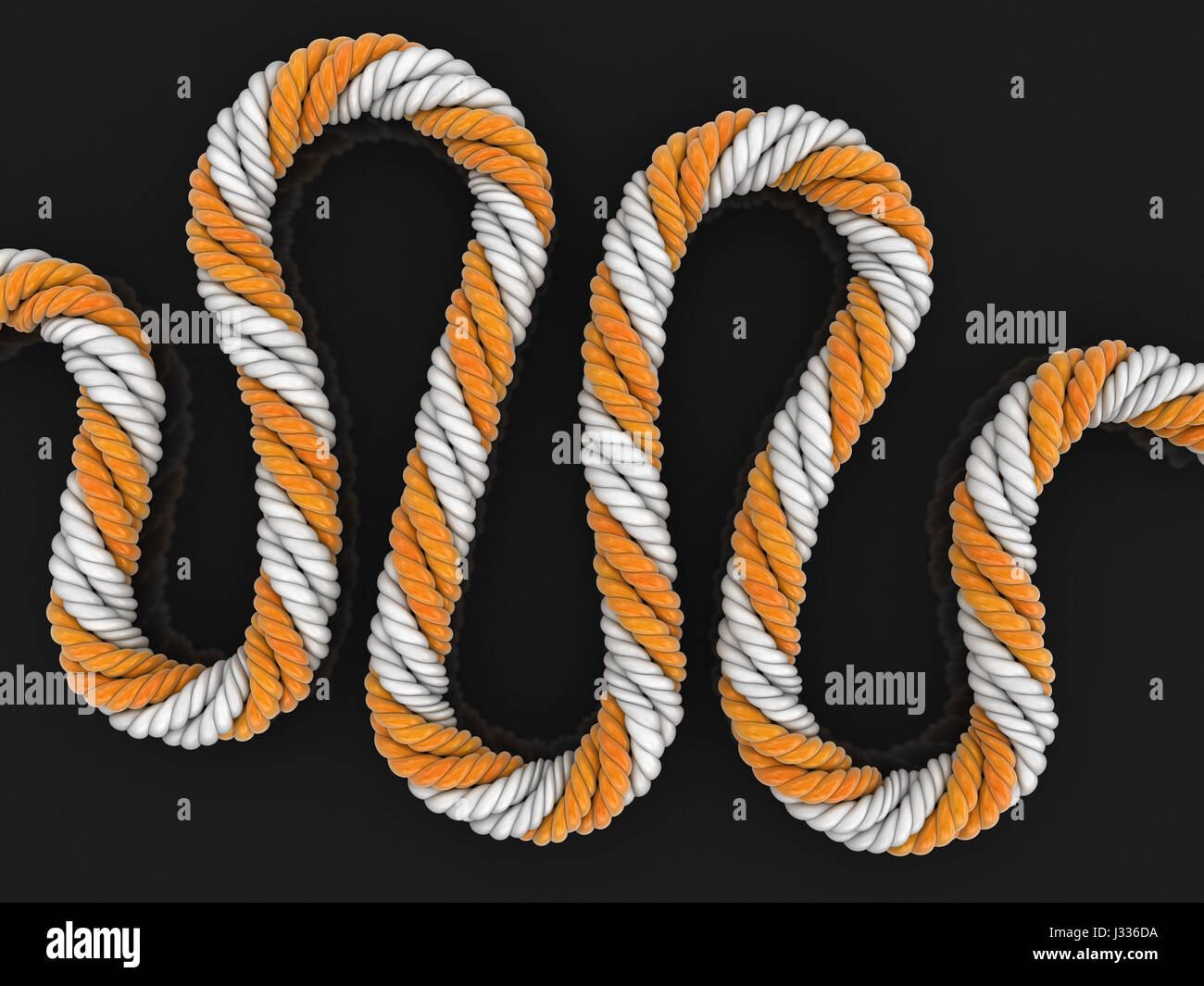 Rope. Image with clipping path Stock Photo - Alamy
