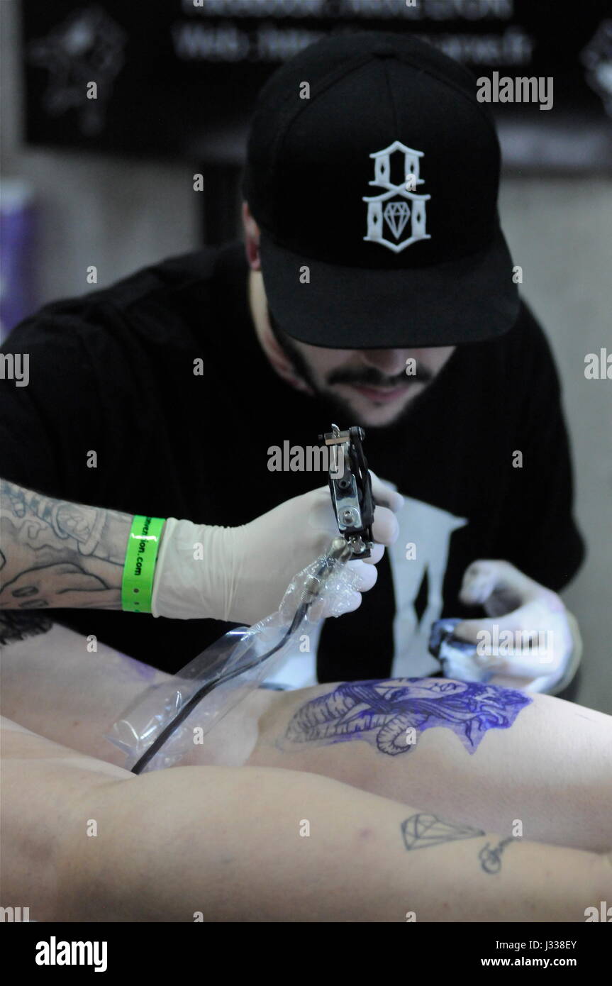 International Tatoo and piercing convention in Lyon Stock Photo Alamy