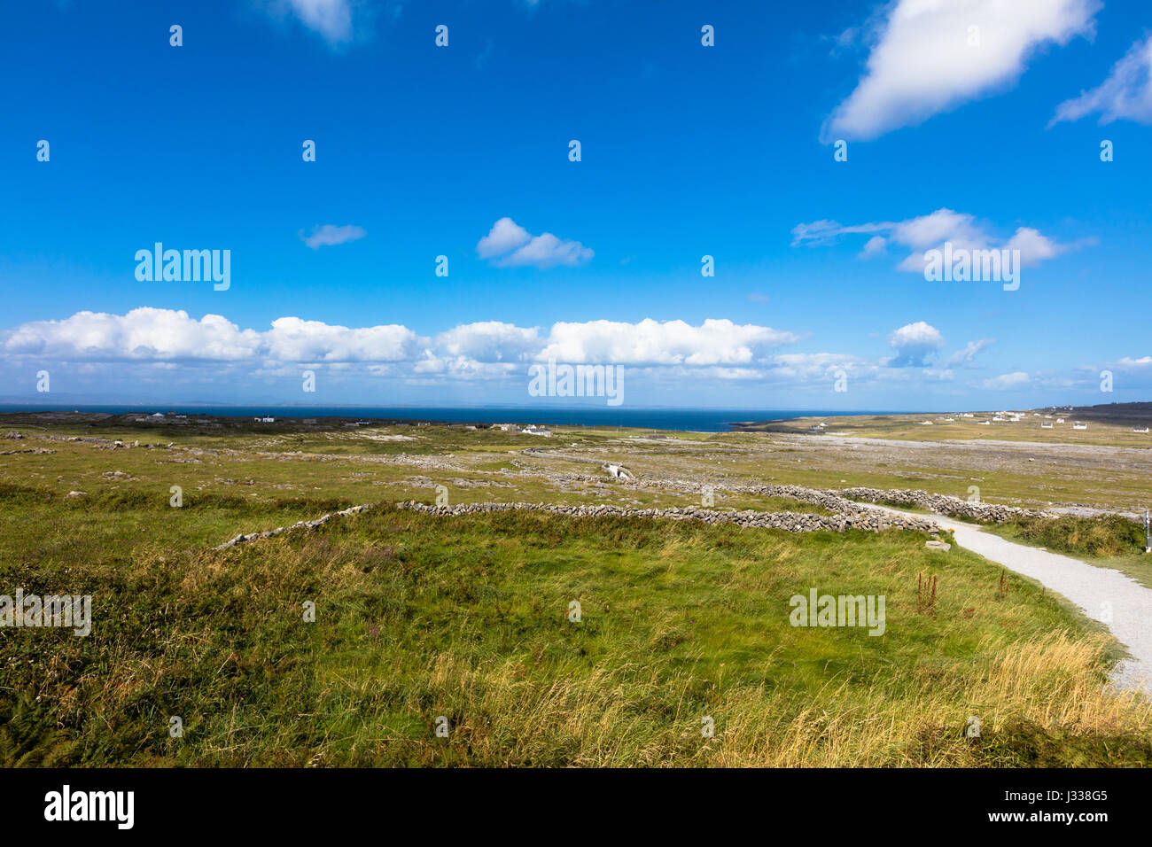 Typical panorama in Inish more, the biggest of Aran Islands, Ireland Stock Photo Alamy