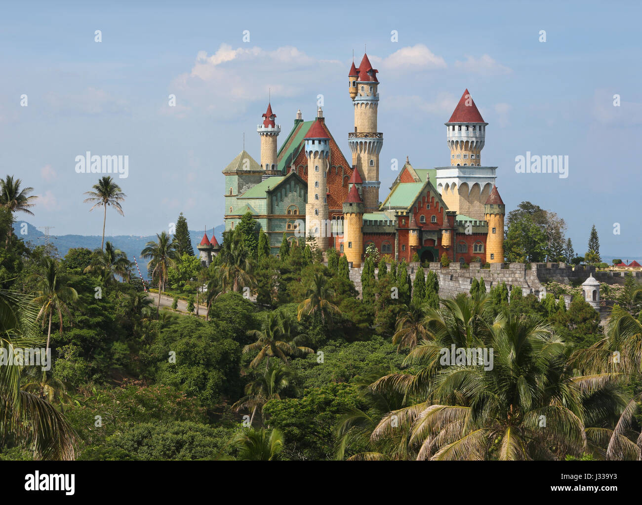 Castle in Fantasy World, Lemery, Batangas, Philippines, Asia Stock Photo
