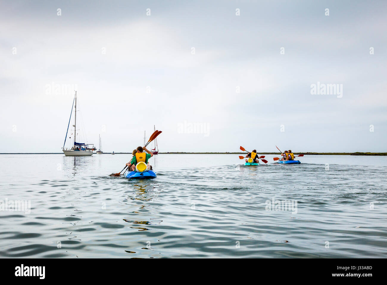 Kayak tour, Parque Natural da Ria Formosa, Faro, Algarve, Portugal