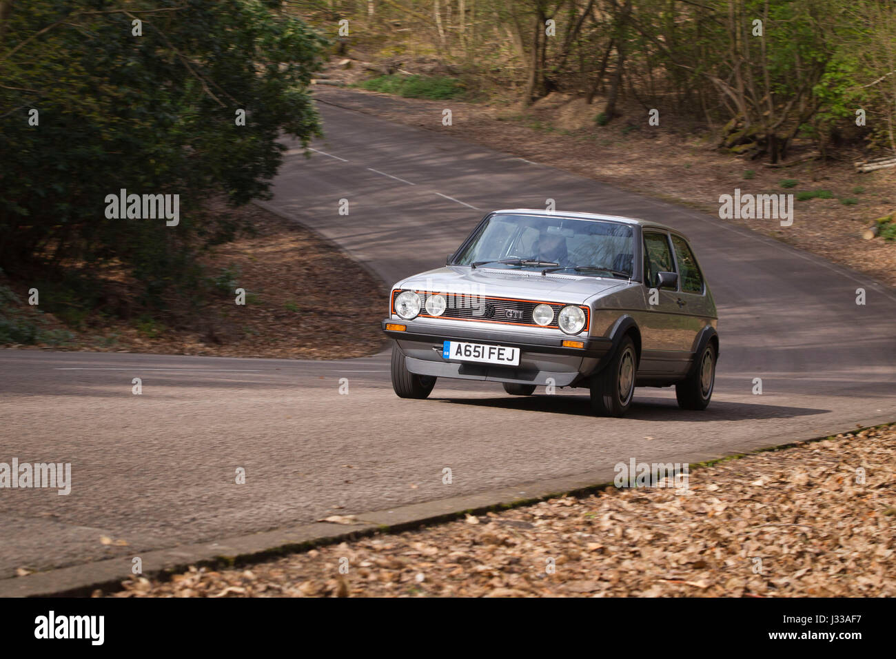Volkswagen 1983 Golf GTi Mrk 1 being driven at Longcross Testing ...