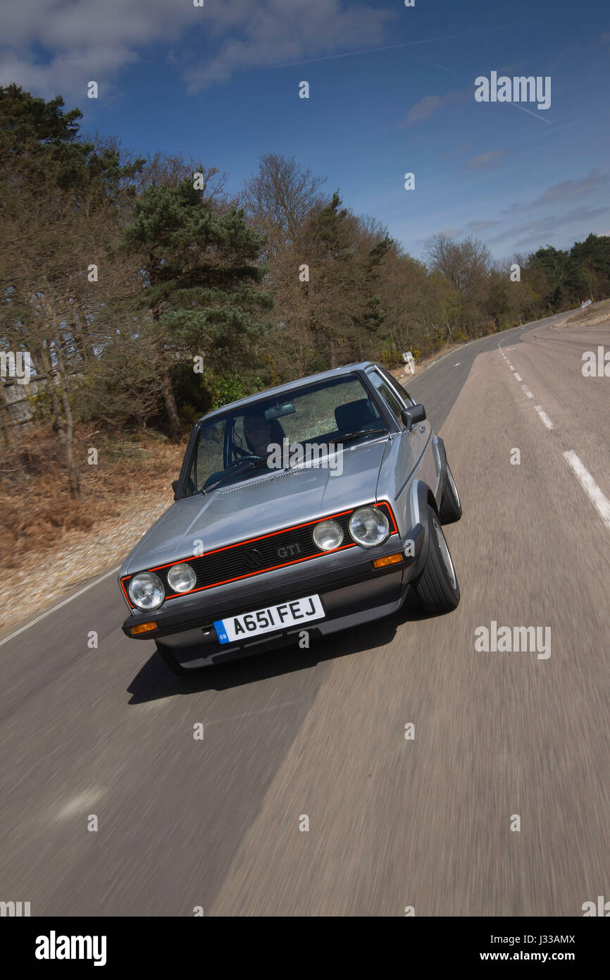 Volkswagen 1983 Golf GTi Mrk 1 being driven at Longcross Testing ...