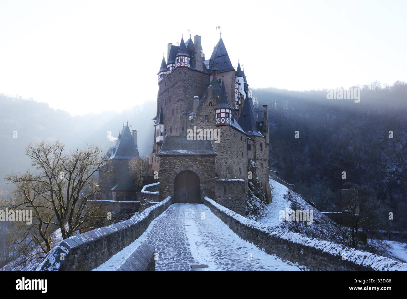 Germany Burg Eltz Castle ,Mosel  River, Rhineland-Palatinate Stock Photo