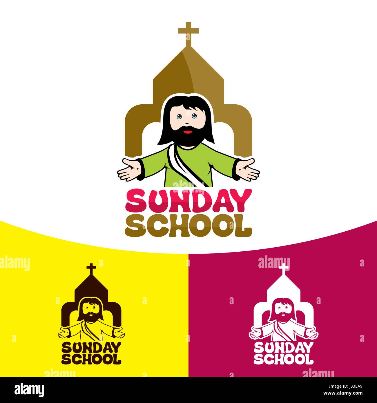 Logo Sunday school. Christian symbols. The Church of Jesus Christ Stock  Vector Image & Art - Alamy