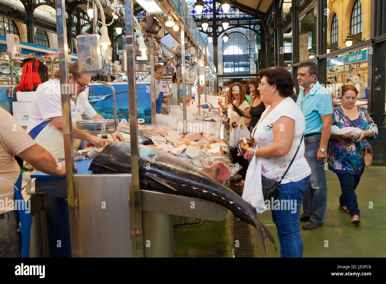 Market hall in Jerez de la Frontera, Cadiz Province, Costa de la Luz, Andalusia, Spain, Europe