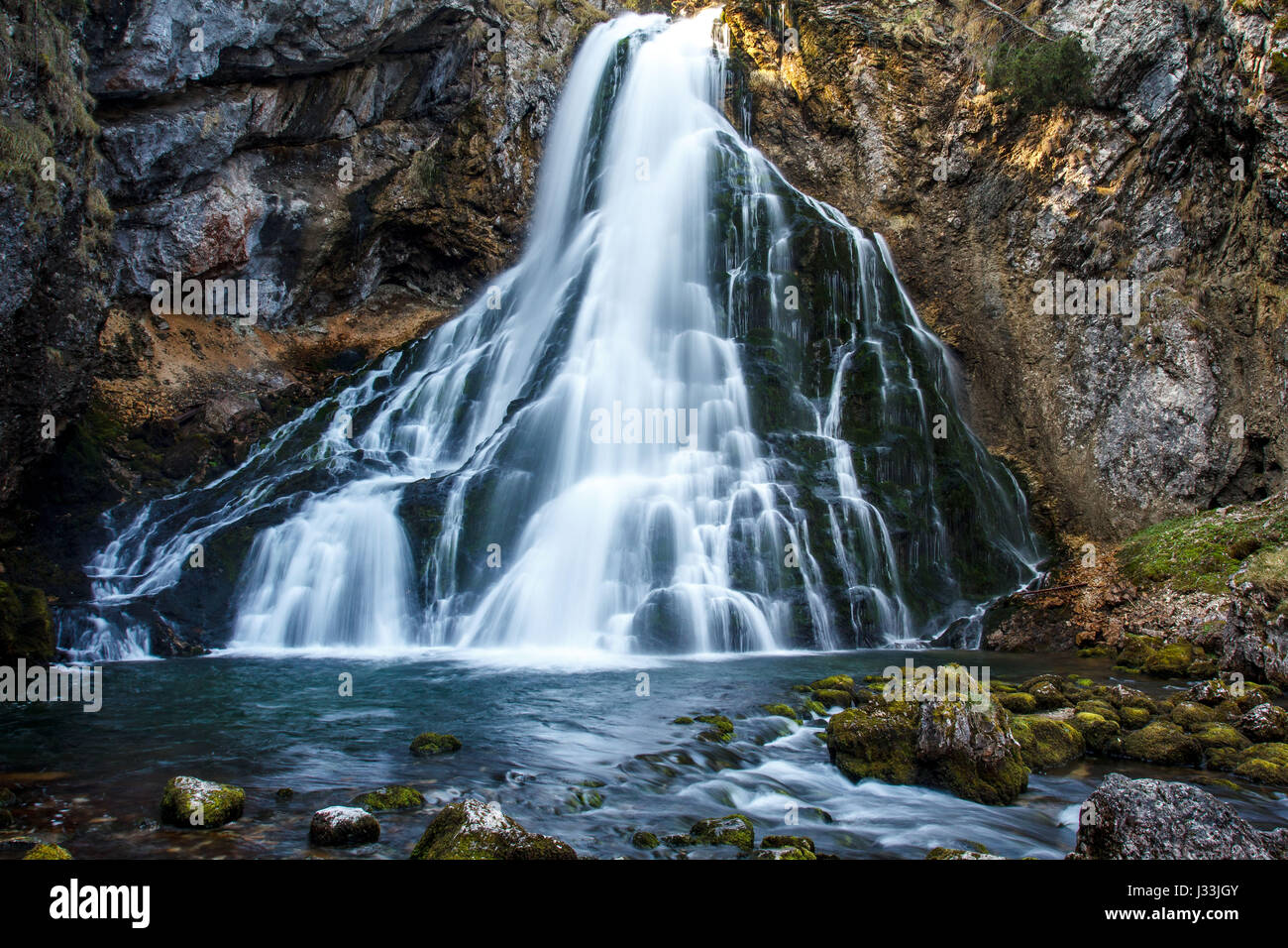 Golling Waterfall, Golling, Hallein District, Austria Stock Photo