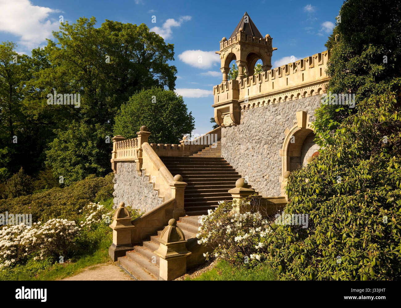 Dicke-Ibach-Treppe, Wuppertal, Bergisches Land, North Rhine-Westphalia, Germany Stock Photo