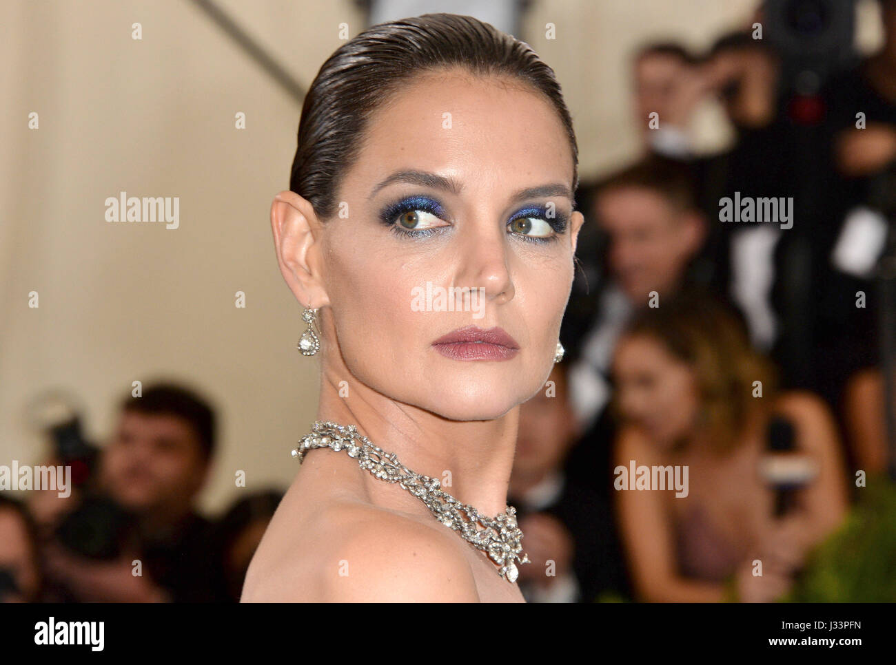 Katie Holmes attending The Metropolitan Museum of Art Costume Institute Benefit Gala 2017, in New York, USA. Stock Photo