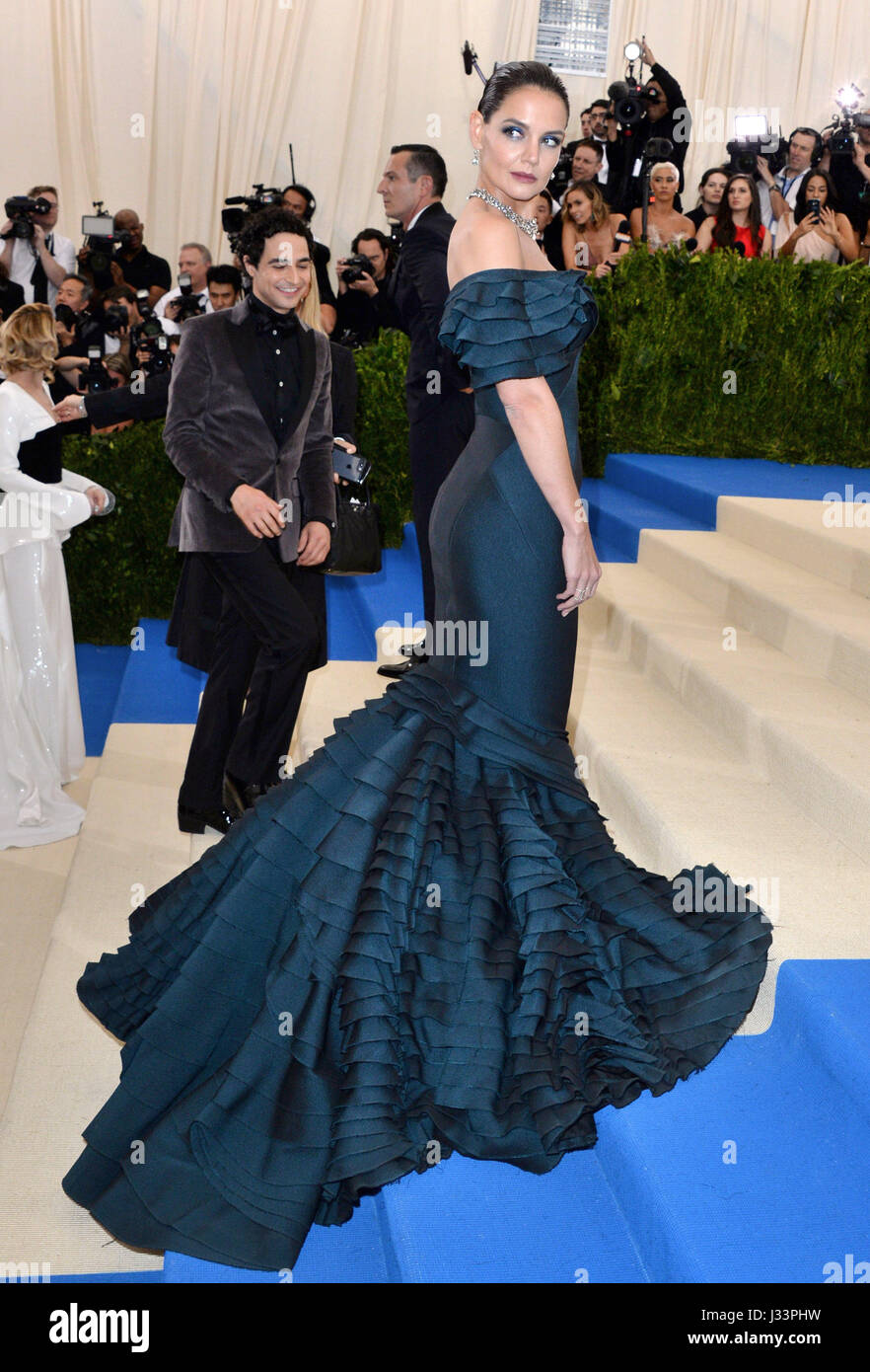 Katie Holmes attending The Metropolitan Museum of Art Costume Institute Benefit Gala 2017, in New York, USA. Stock Photo