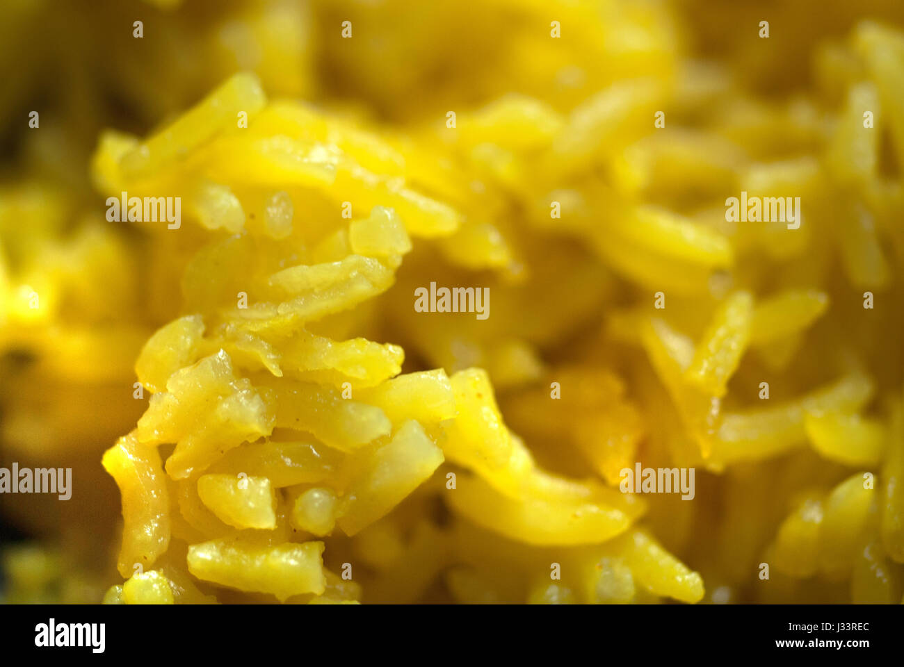 Yellow pilau rice Stock Photo Alamy