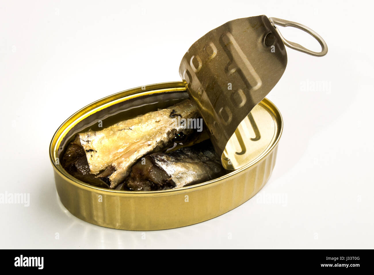 canned sardines in oil, isolated on white background Stock Photo Alamy