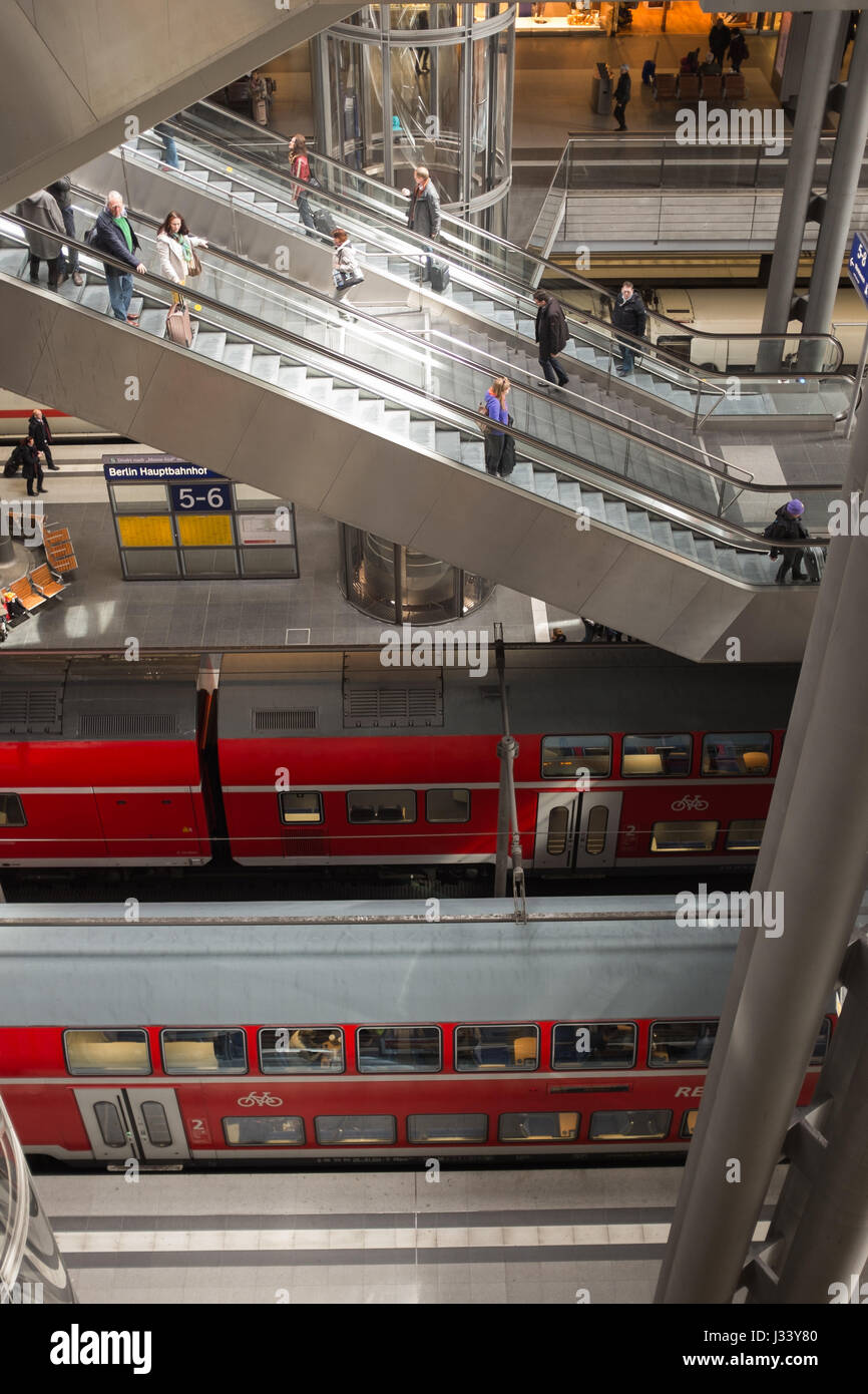 BERLIN, APRIL 24TH: Hauptbahnhof (German for Central Train Station ...