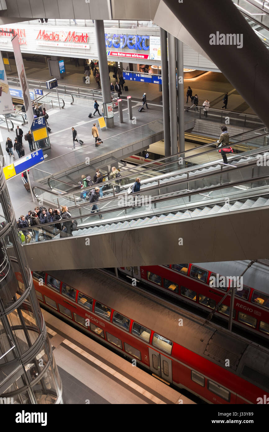 BERLIN, APRIL 24TH: Hauptbahnhof (German for Central Train Station ...