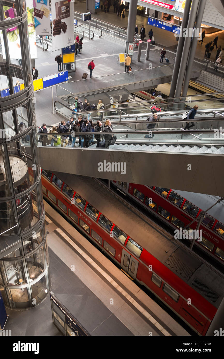 BERLIN, APRIL 24TH: Hauptbahnhof (German for Central Train Station ...