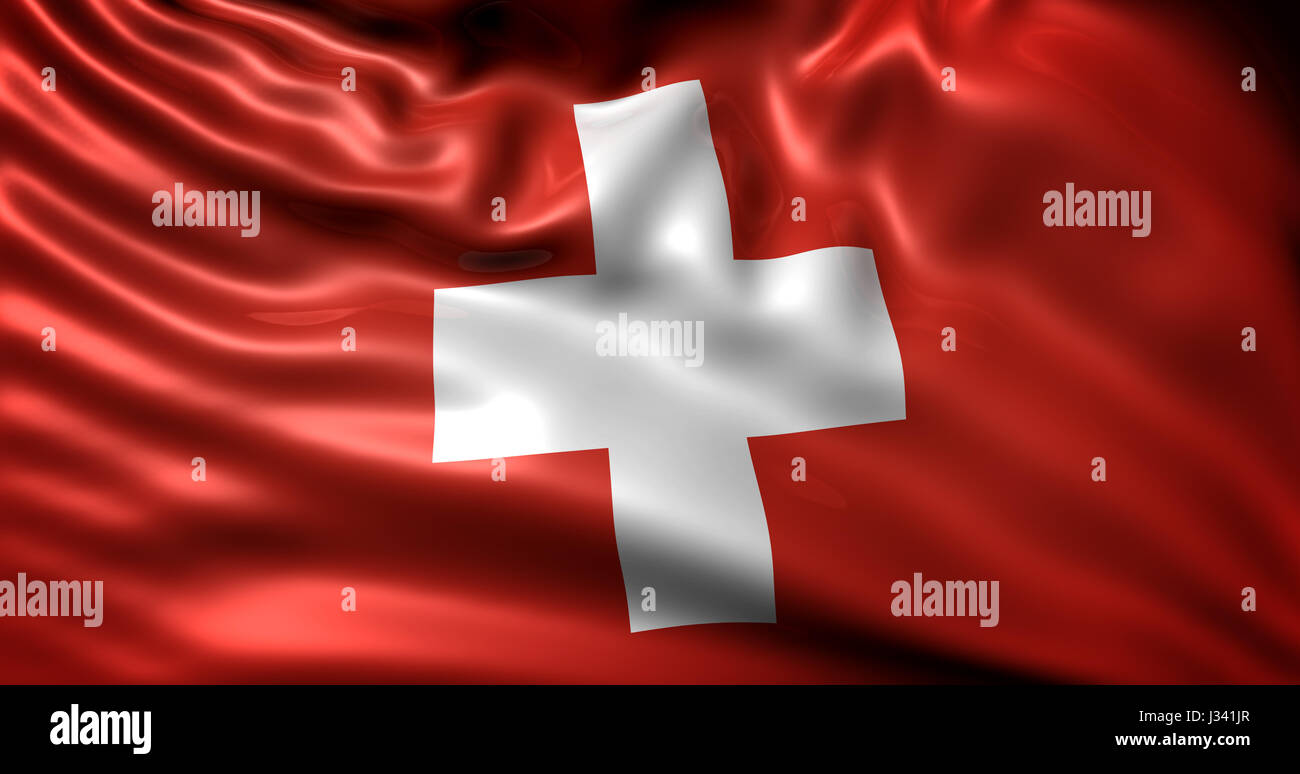 Swiss flag Stock Photo