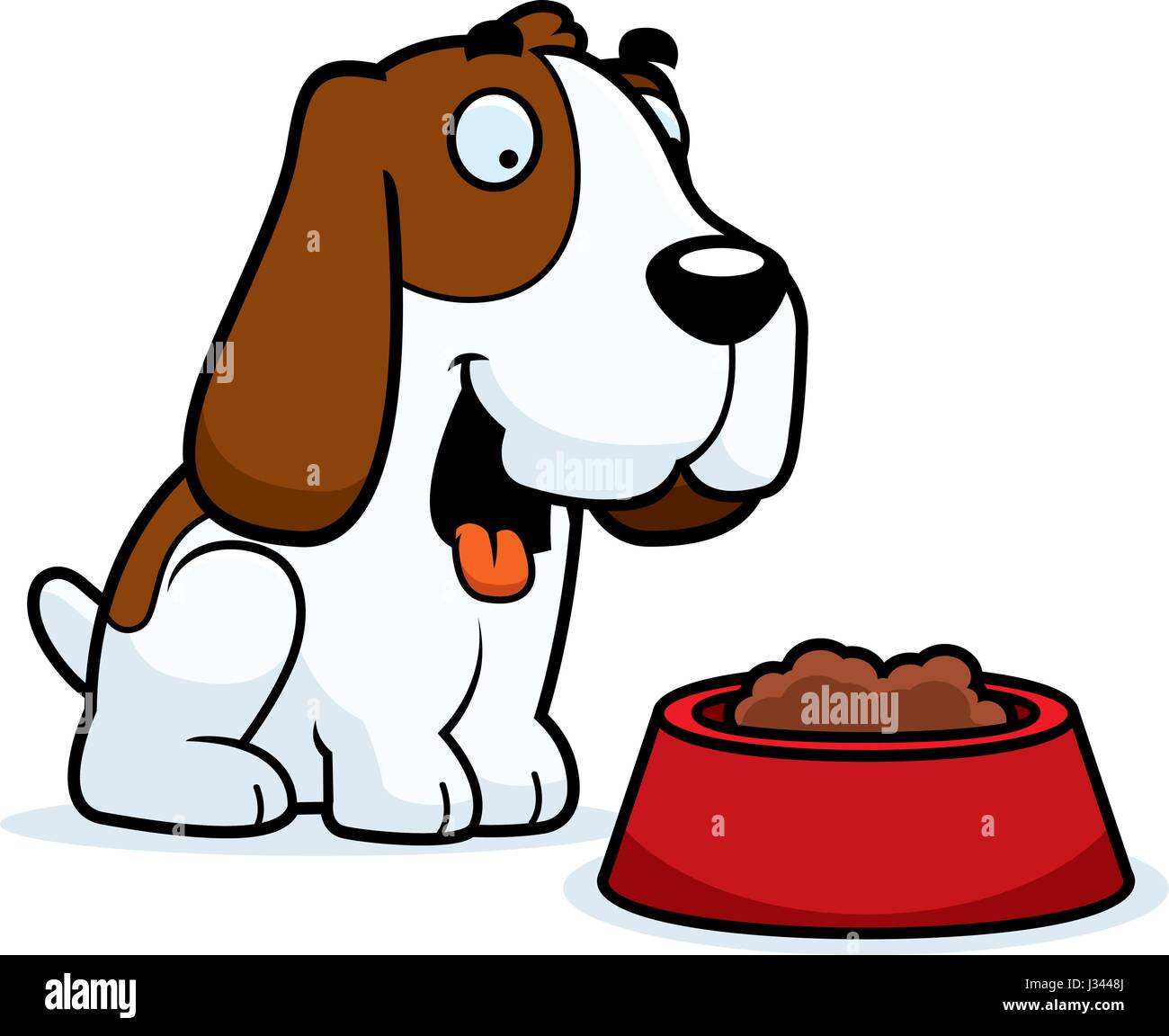 Premium Vector  Dog food in bowl vector cartoon illustration isolated on a  white background