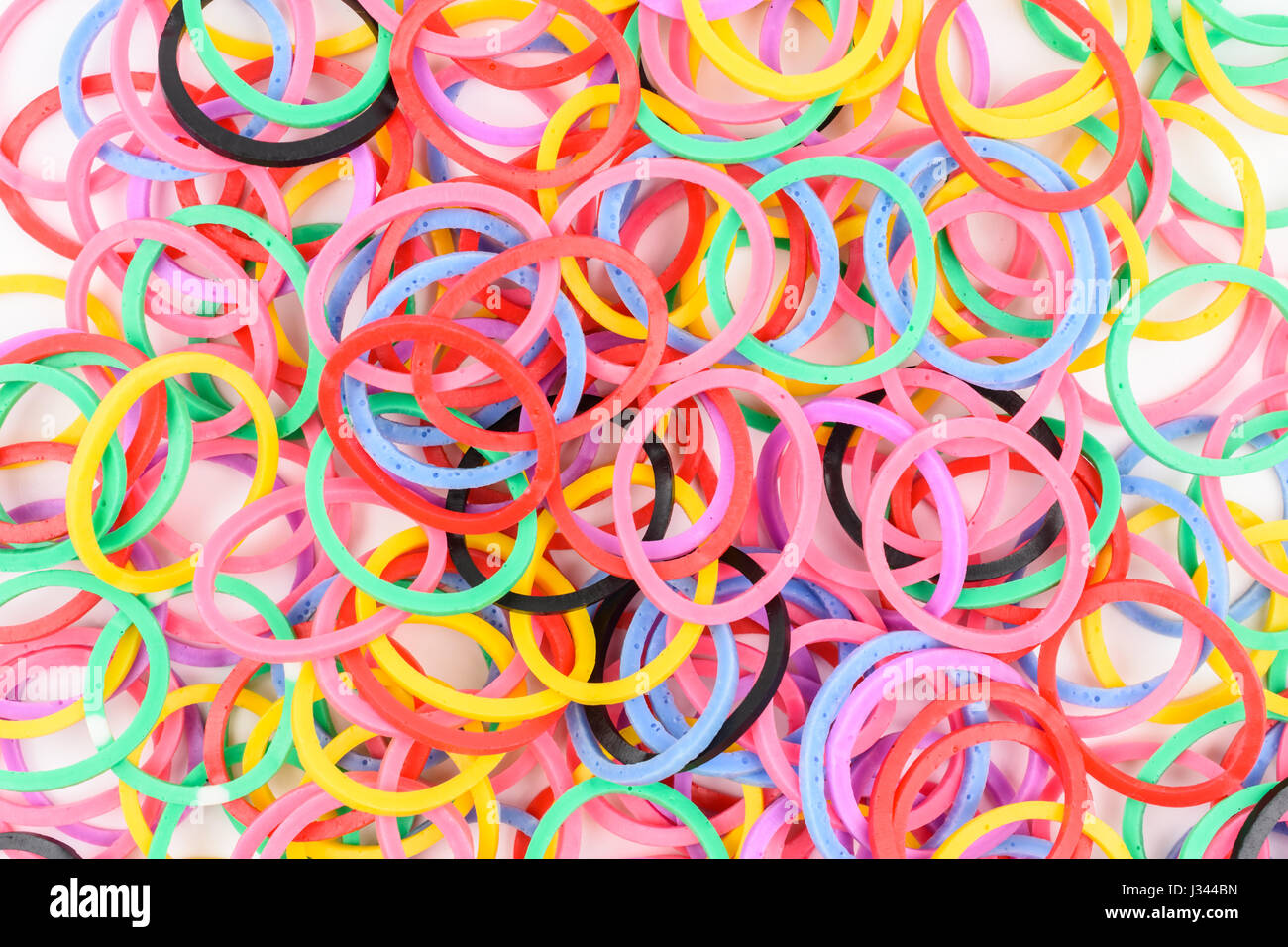colorful plastic band isolated on white background Stock Photo Alamy