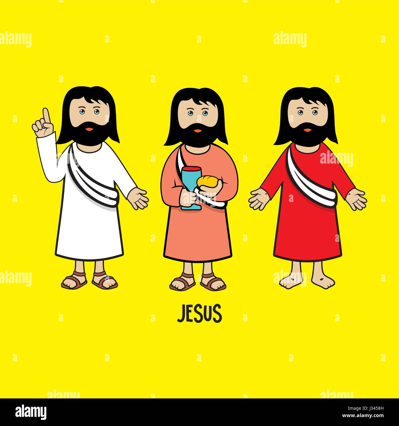 Biblical illustration. Jesus Christ Stock Vector Image & Art Alamy