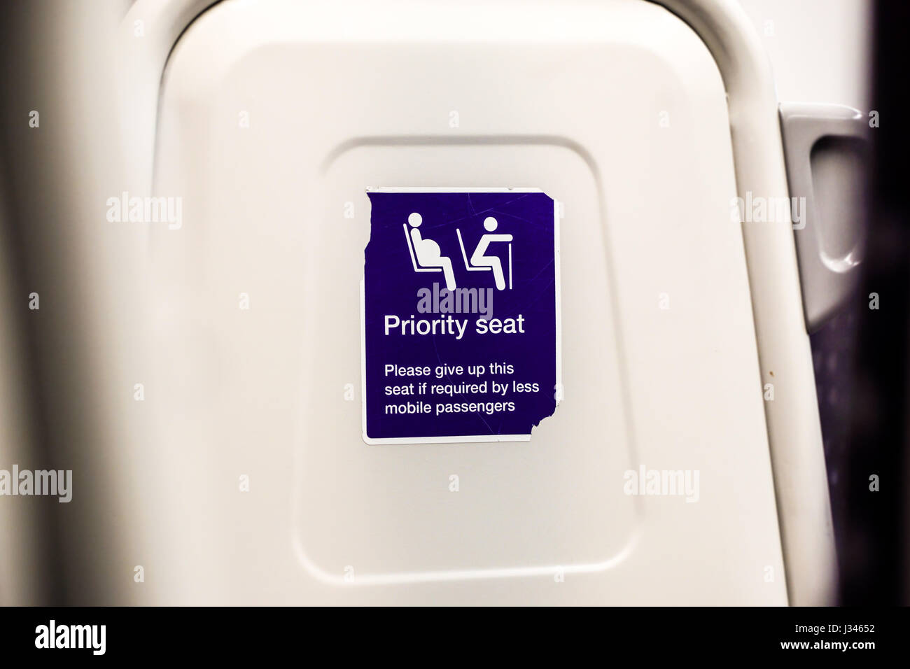 Priority seats in airport. Stock Photo