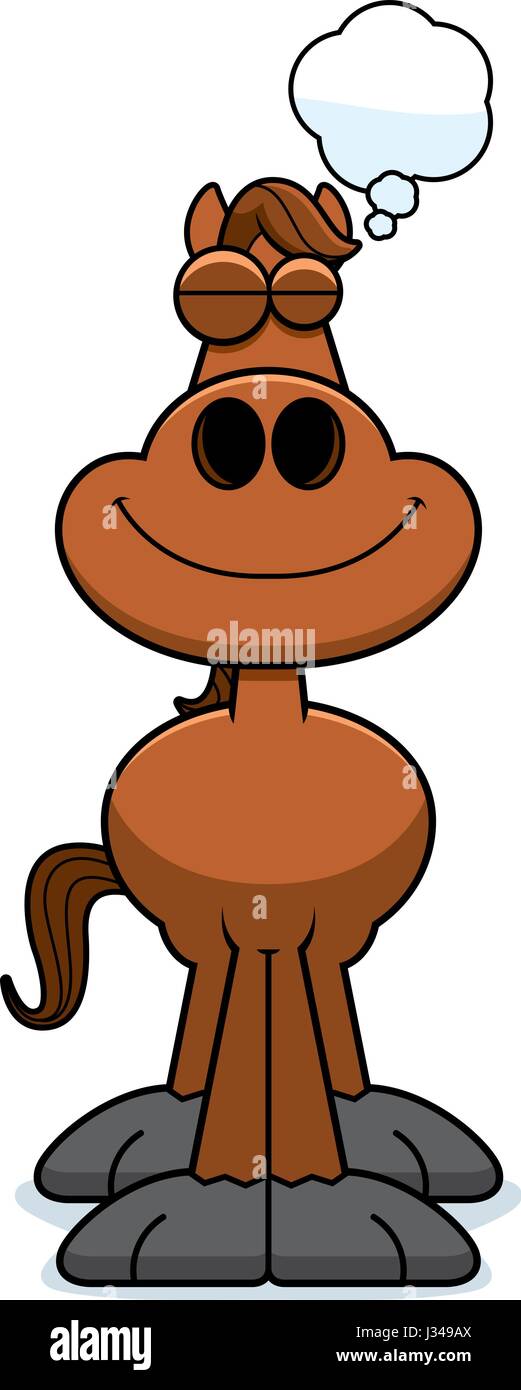 A cartoon illustration of a horse dreaming Stock Vector Image & Art - Alamy