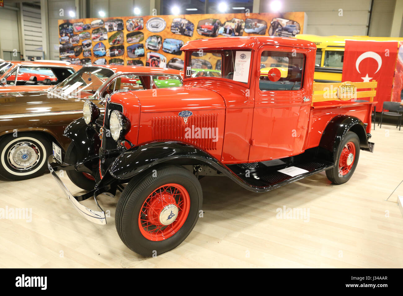 Istanbul Turkey April 22 2017 An Old Ford Truck On