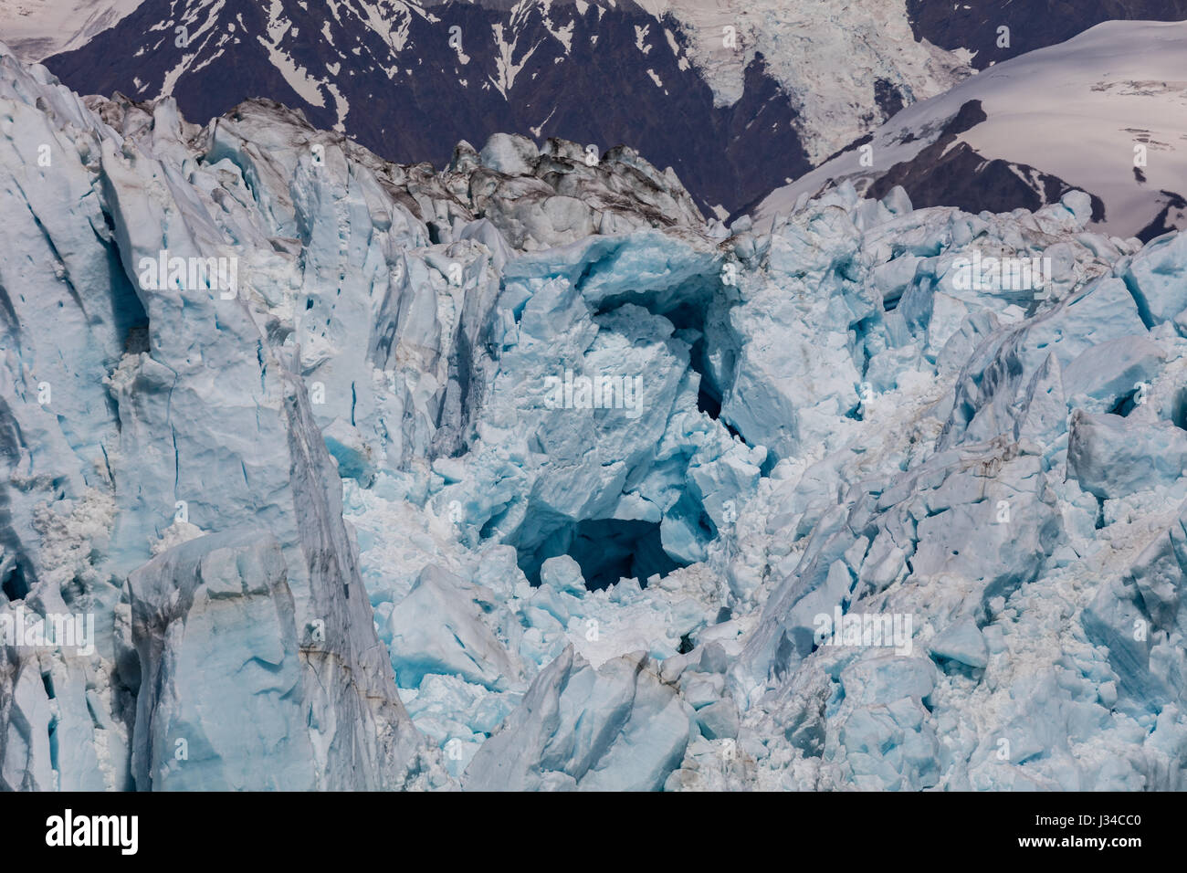 Hubbard Glacier inside Disenchantment Bay, Alaska Stock Photo - Alamy