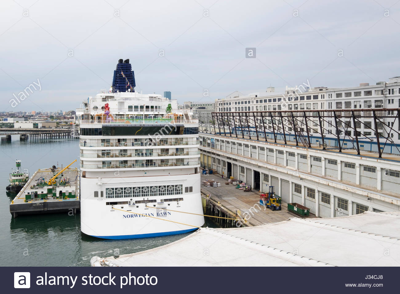 Norwegian Cruise Line Norwegian Dawn Cruise Ship Docked At
