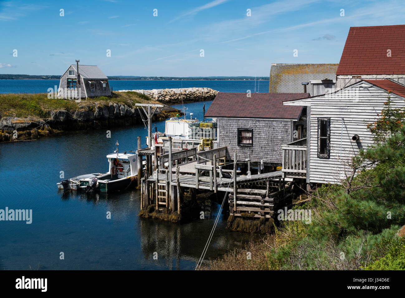 Fishing village of Blue Rocks, Nova Scotia, Canada Stock Photo Alamy