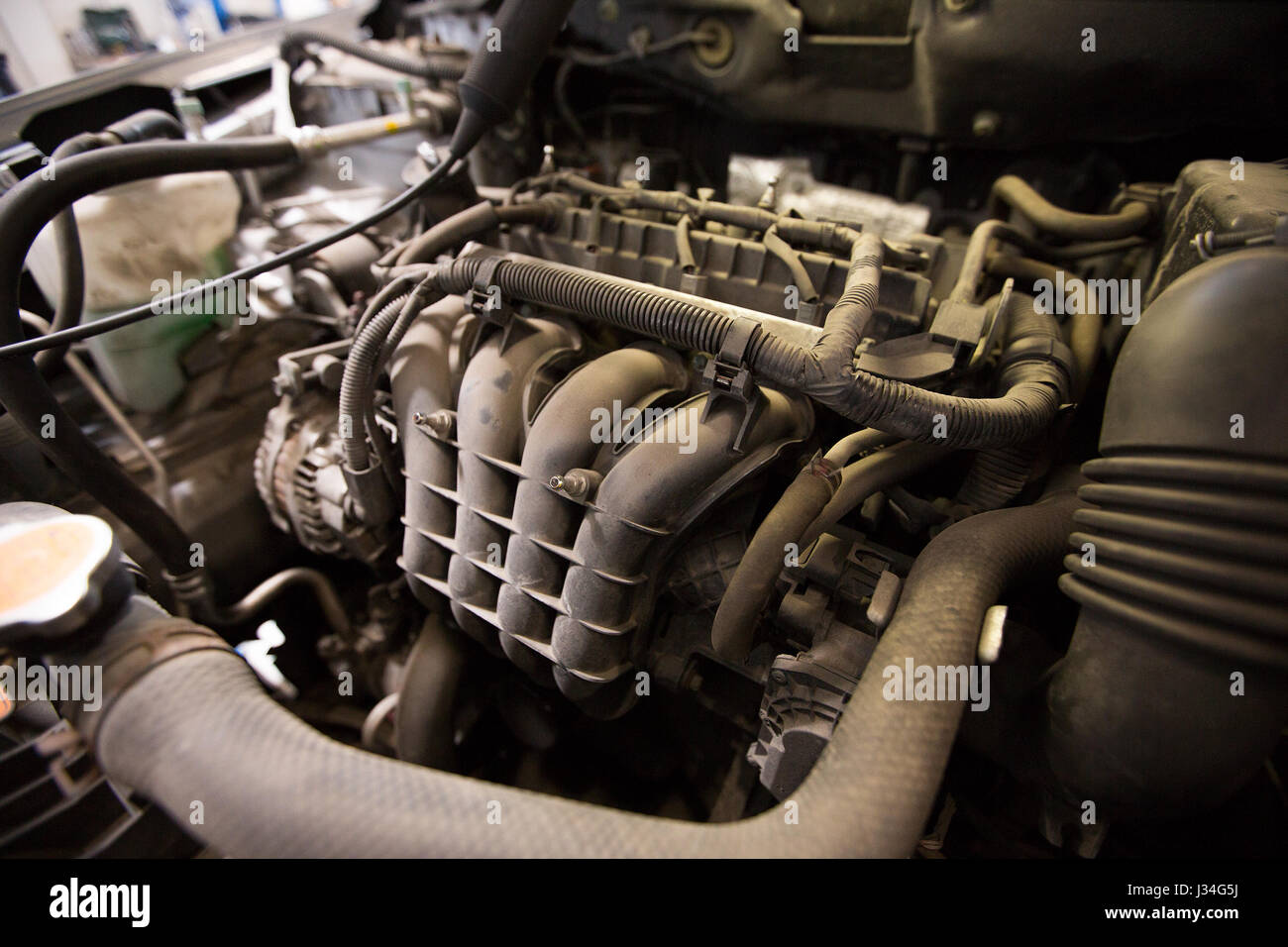 car engine close up Stock Photo