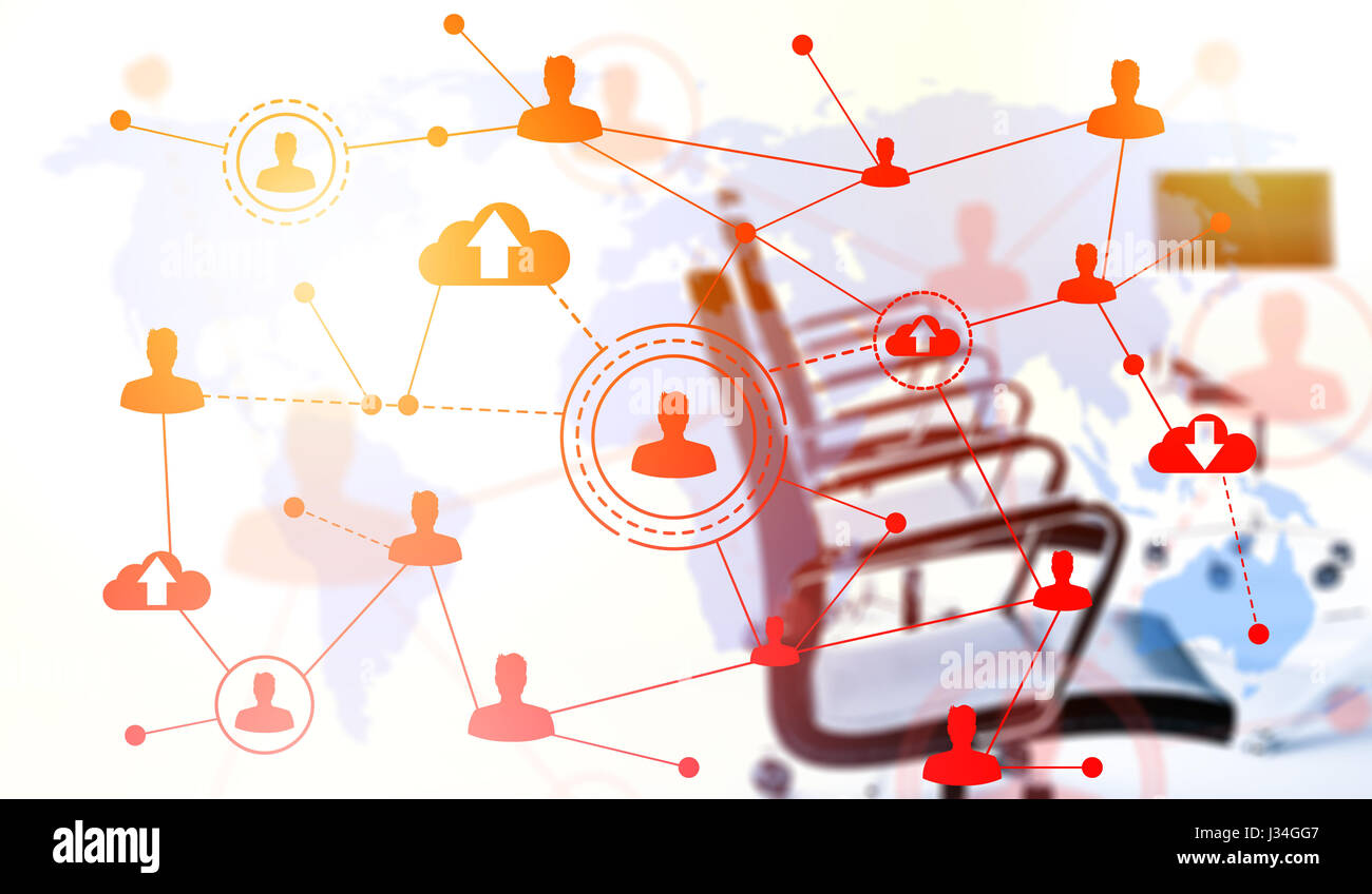 Networking concept silver cloud hi-res stock photography and images - Alamy