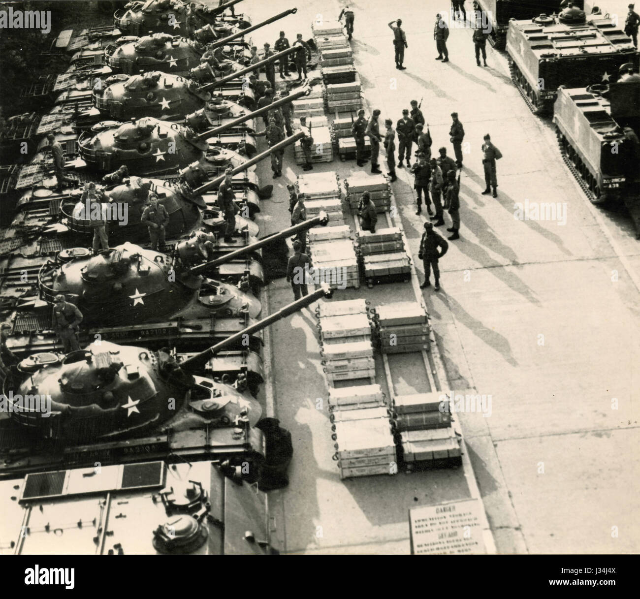 US tanks training, West Germany Stock Photo