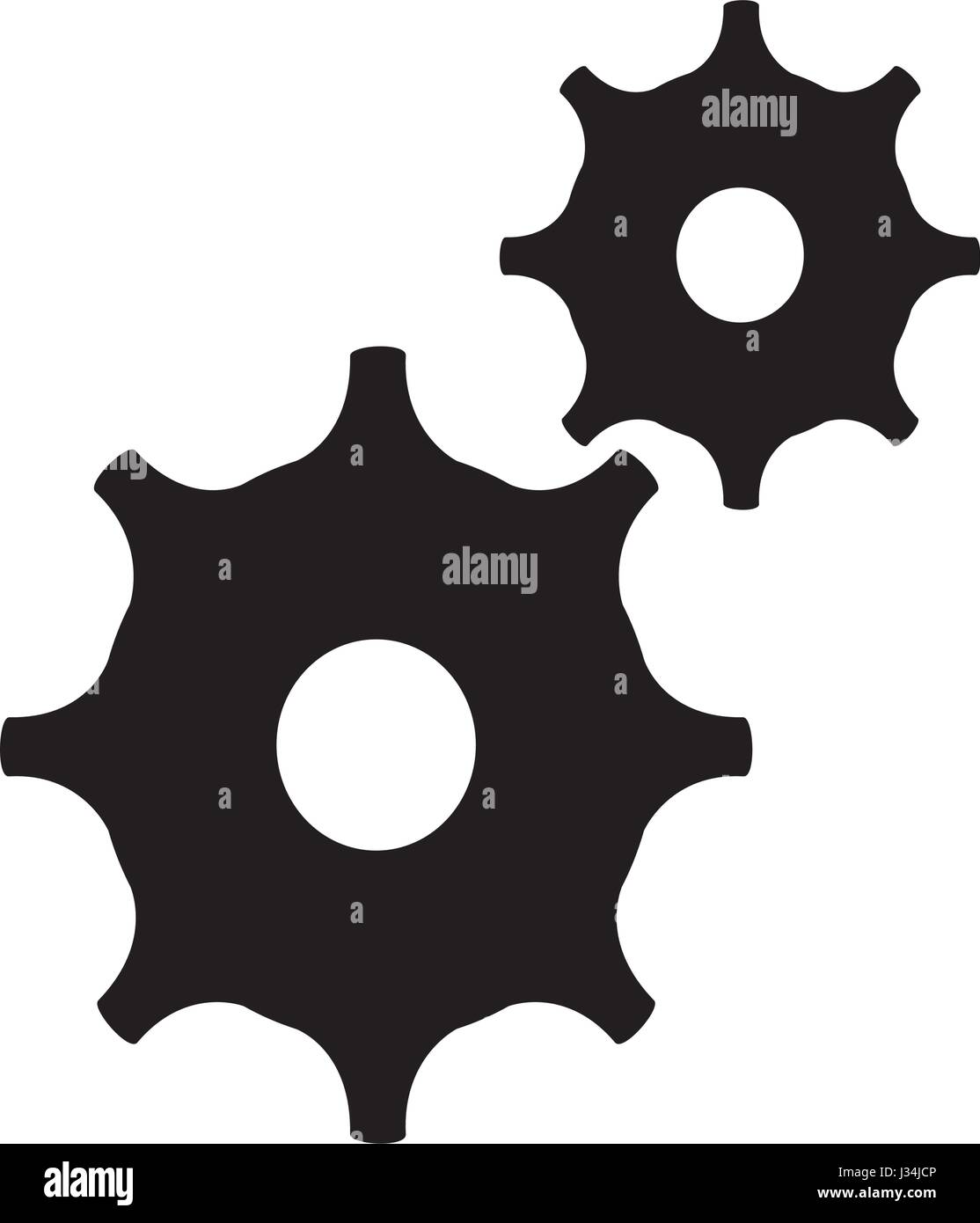 gear wheels icon Stock Vector Image & Art - Alamy