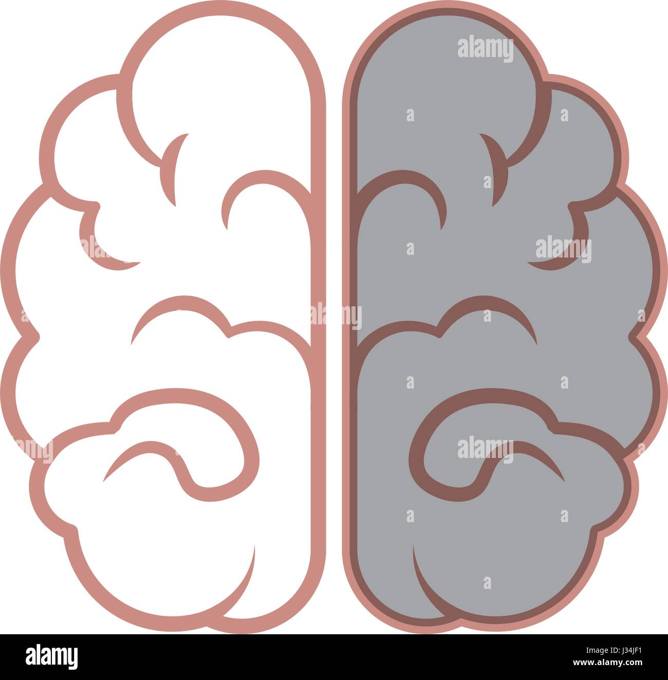 human brain icon Stock Vector Image & Art - Alamy