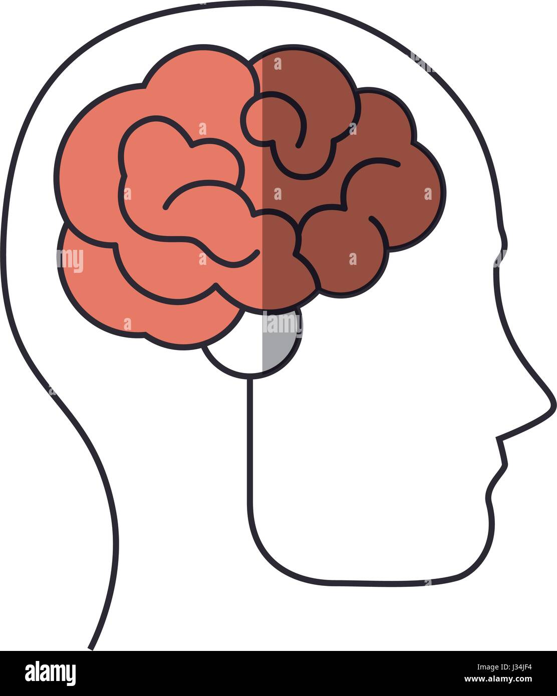 human brain icon Stock Vector Image & Art - Alamy