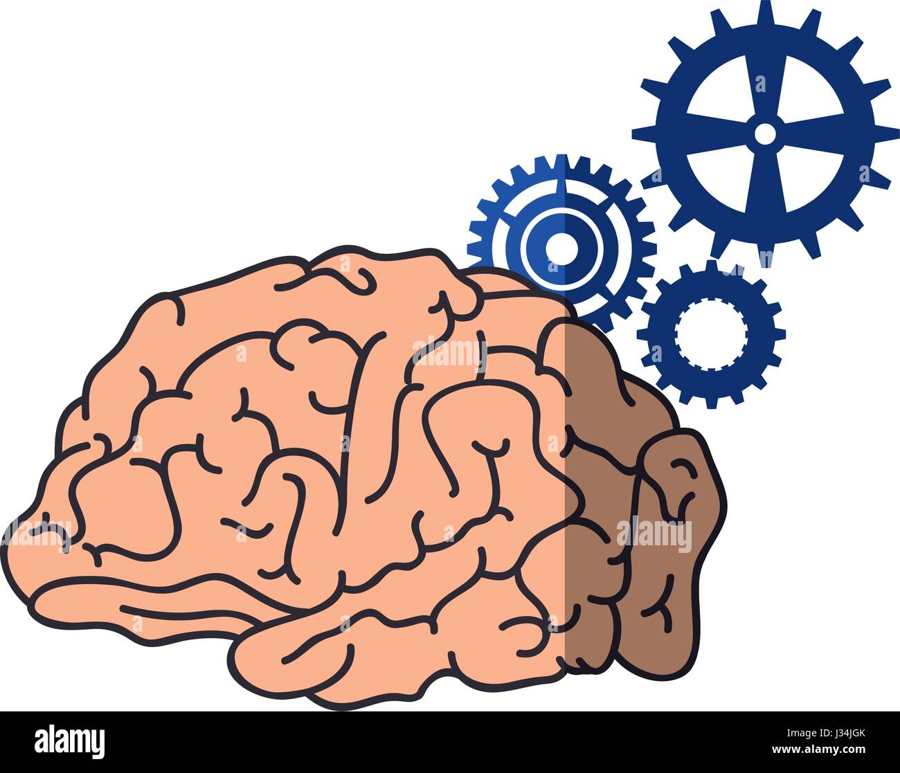 human brain icon Stock Vector Image & Art - Alamy