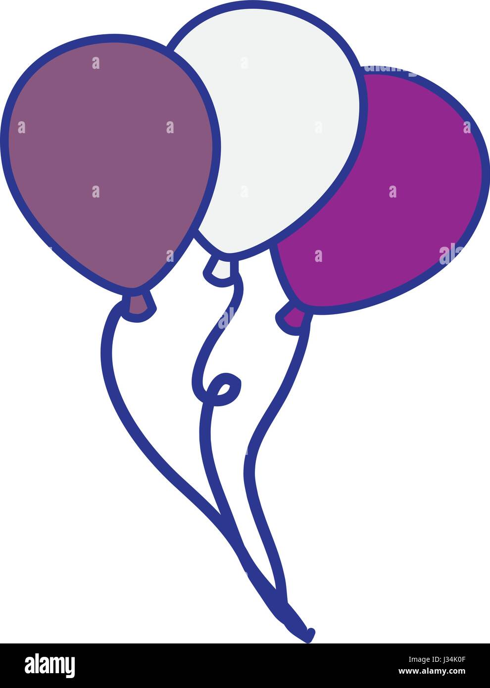 colorful balloons icon Stock Vector Image & Art - Alamy