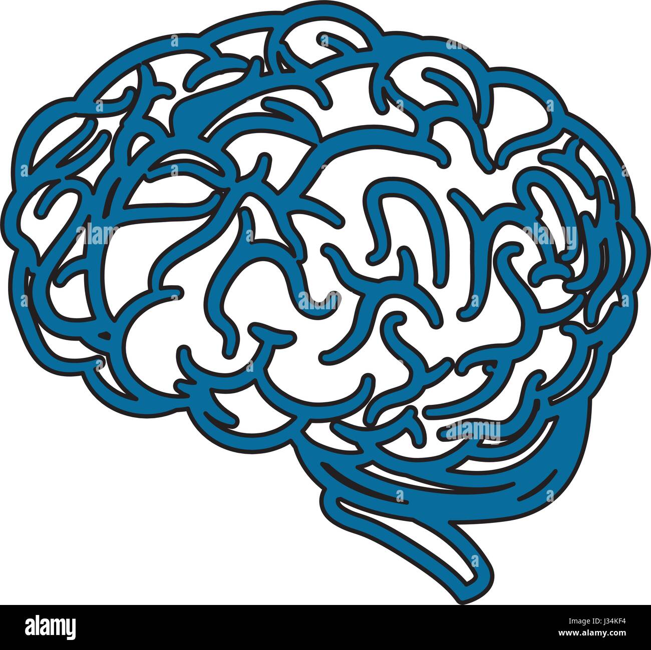 human brain icon Stock Vector Image & Art - Alamy