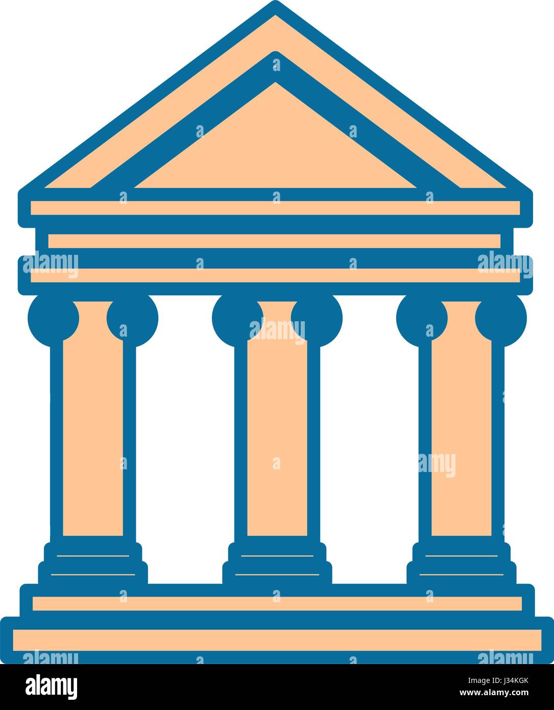 bank building icon Stock Vector Image & Art - Alamy