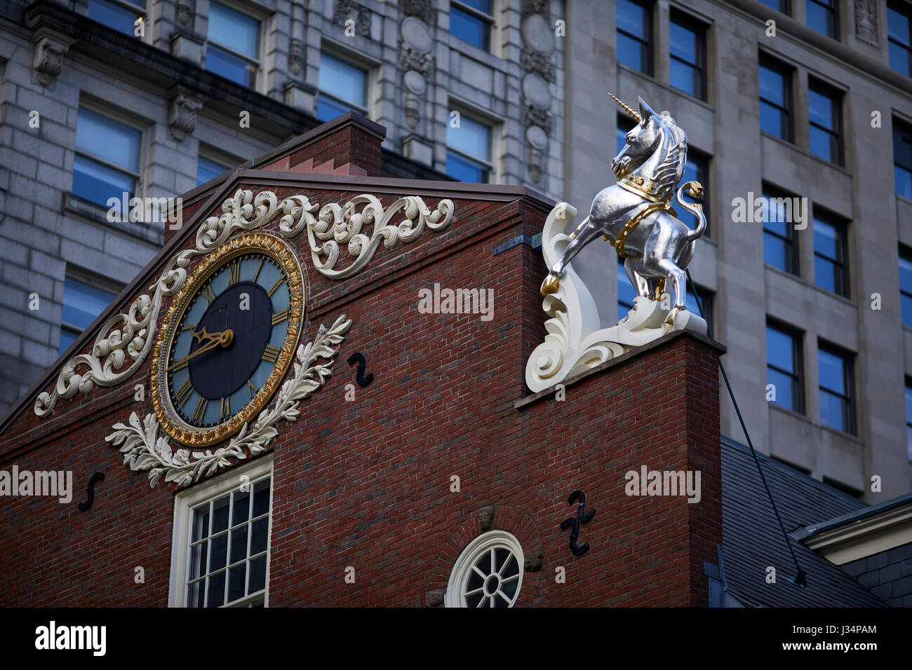Old State House Boston Massachusetts, United States, USA, Stock Photo