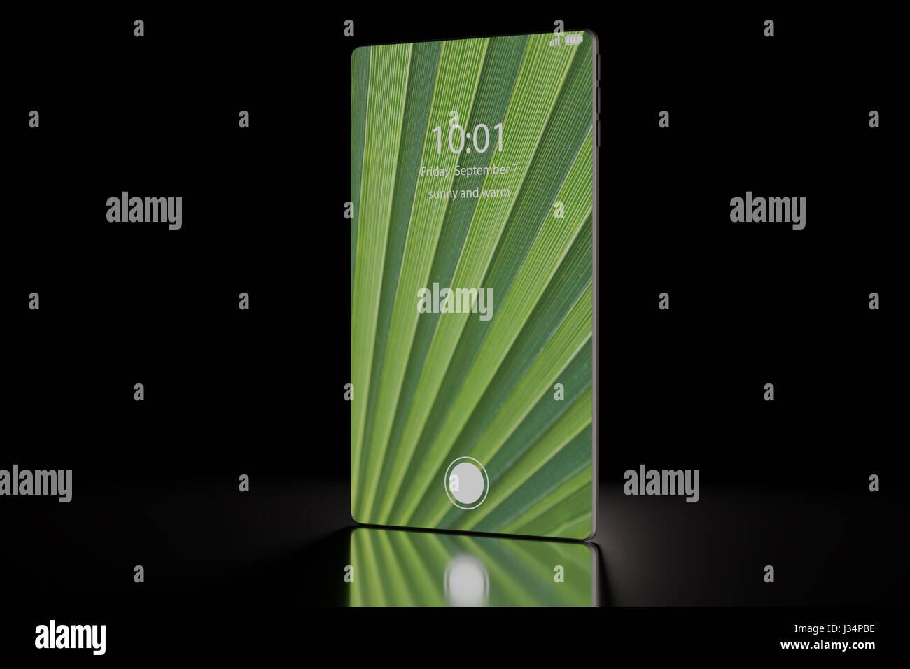Next generation smartphone render with bezel less / bezel free touch ...