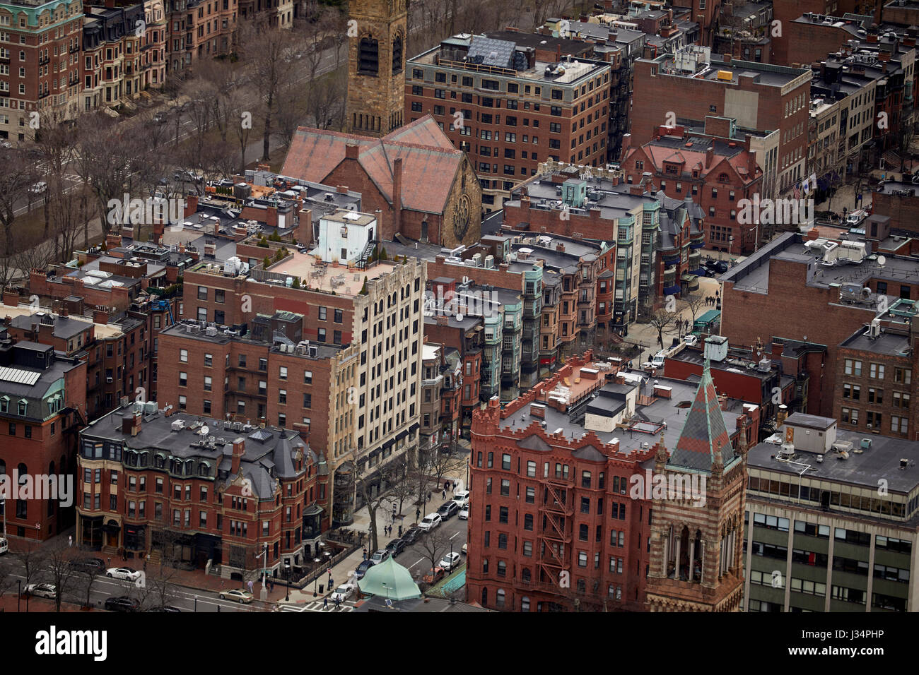 Newbury Street Boston  Massachusetts, United States, USA, Stock Photo