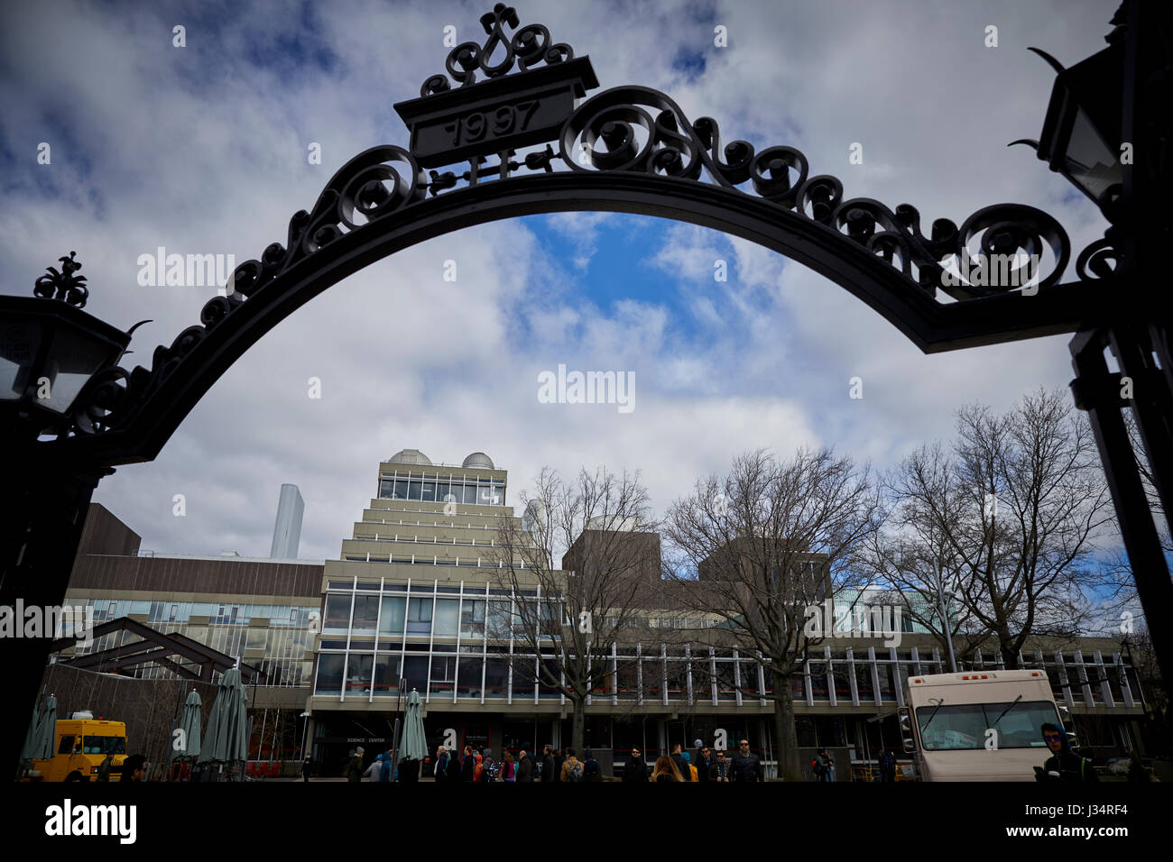 Harvard University Science Center behind Harvard Yard , Harvard