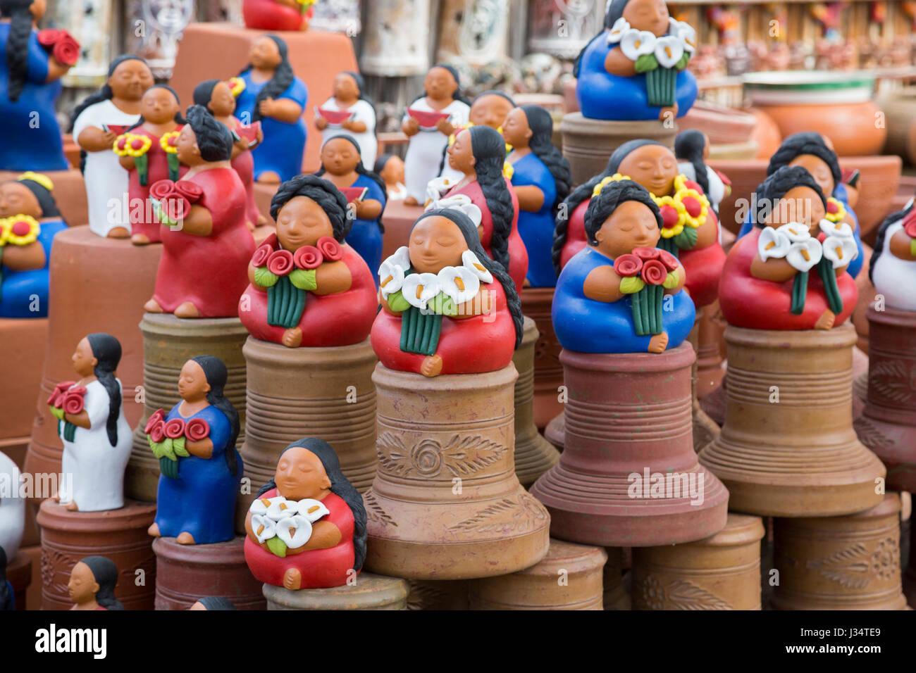 Tubac, Arizona Arts and crafts displayed for sale in a southern