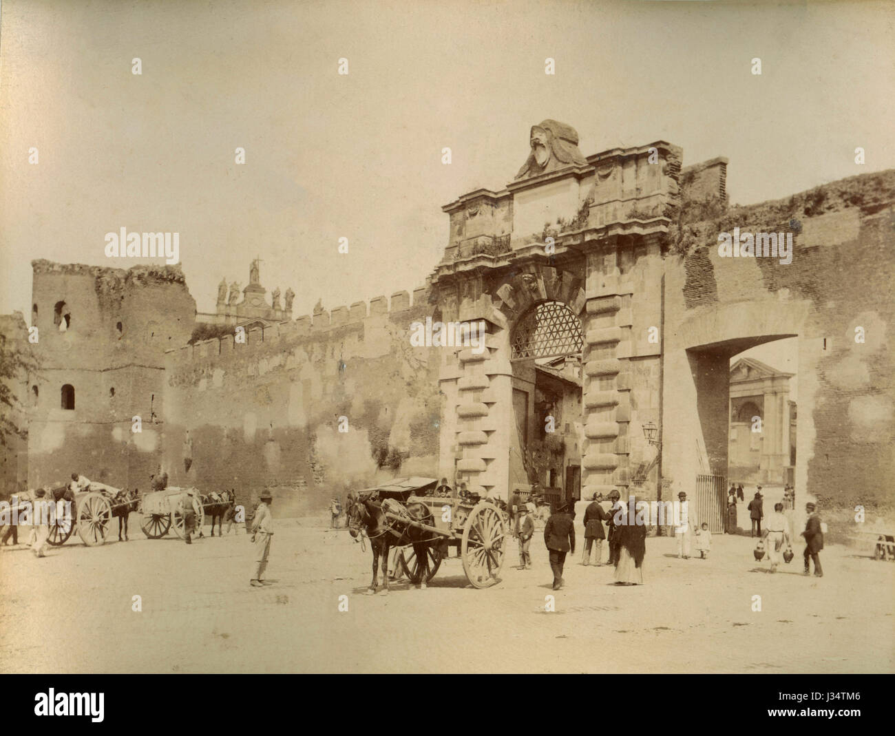 Porta San Giovanni, Rome, Italy Stock Photo