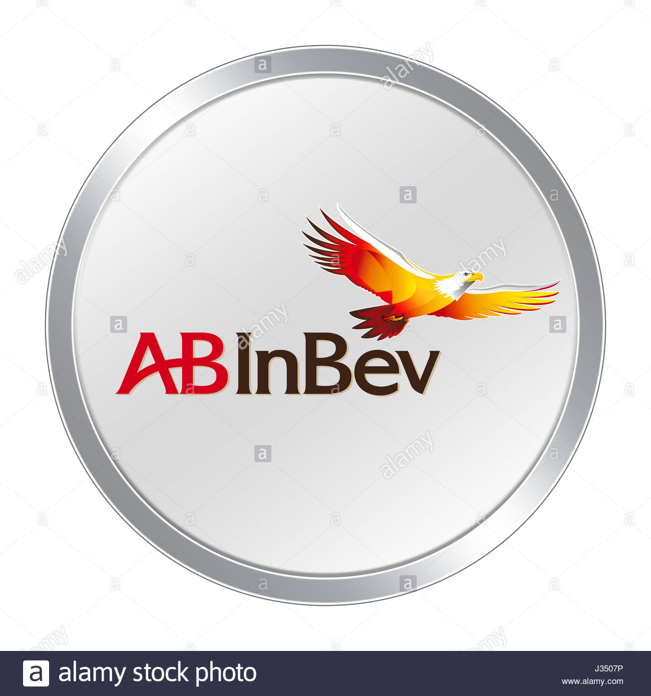 Anheuser Busch Inbev Logo Icon Sab Miller Button Stock Photo Alamy
