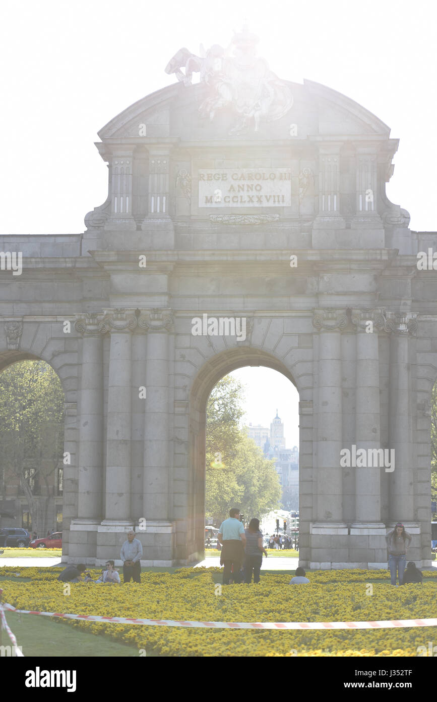 The Alcalá Gate in Spanish, La Puerta de Alcalá soon became one of